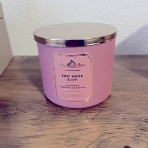 White Barn Rose Water & Ivy 3 Wick Candle